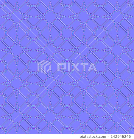 Islamic Geometric Star Mosaic Seamless Normal Map Islamic Geometric Star Mosaic Seamless Normal Map 142946246