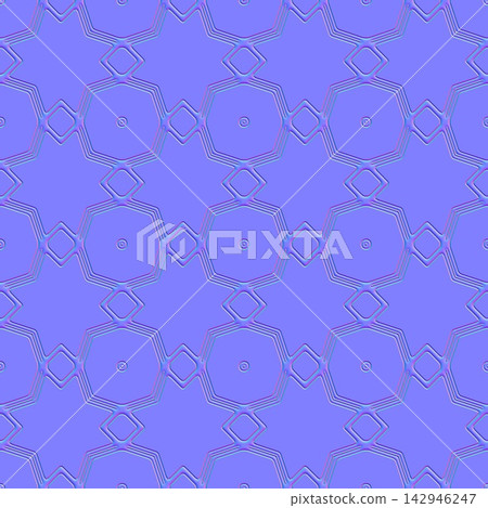 Modern Octagon Wall Panels Seamless Normal Map Texture 142946247