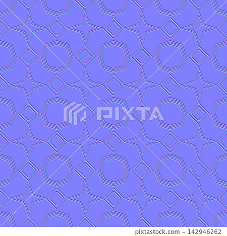Geometric Star and Octagon Tiles Seamless Normal Map Geometric Star and Octagon Tiles Seamless Normal Map 142946262