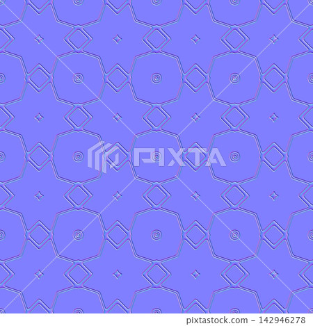 Octagonal Star Tile Panels Seamless Normal Map Octagonal Star Tile Panels Seamless Normal Map 142946278