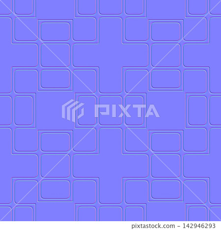 Modern Cross and Rectangular Slat Panels Normal Map 142946293