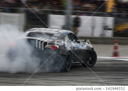 Drift car overcome turn track Drift car overcome turn track 142946552