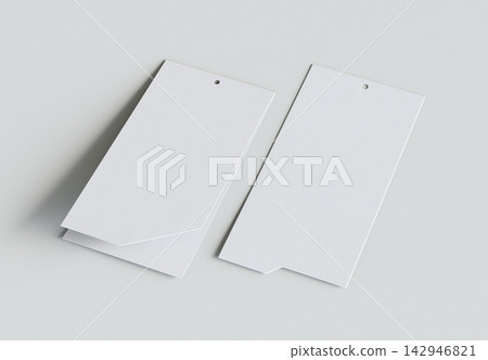 Professional Dual Tag Mockup Layout. High Resolution 3D Render. Professional Dual Tag Mockup Layout. High Resolution 3D Render. 142946821