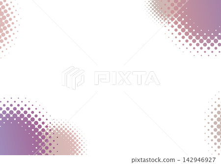 Purple halftone dot corner background Purple halftone dot corner background 142946927