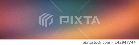 Abstract wide gradient background with orange teal and purple grainy texture for tech backdrop wallpaper design Abstract wide gradient background with orange teal and purple grainy texture for tech backdrop wallpaper design 142947744