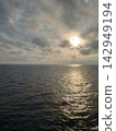 A path of light shining through the clouds 142949194