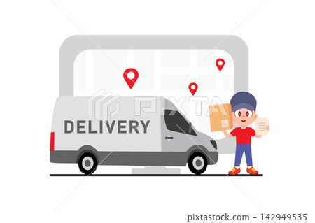 Connecting Locations Through Delivery Service Connecting Locations Through Delivery Service 142949535