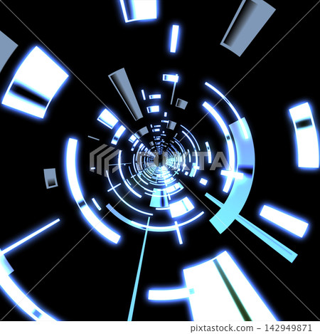 Cyberspace tunnel Cyberspace tunnel 142949871