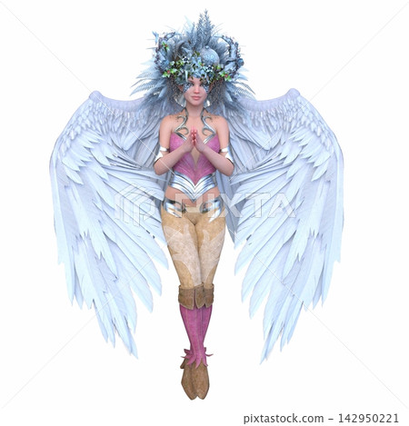 fairy with wreath fairy with wreath 142950221
