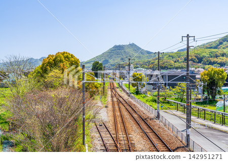 JR宇野線備前片岡站春季景色（第三部分），岡山縣岡山市南區 142951271