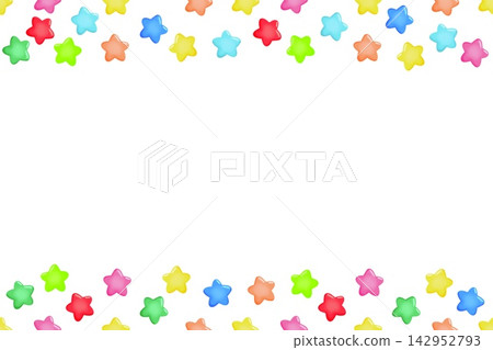 Colorful star frame 142952793