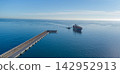 Majestic cargo ship sails under clear skies, nearing a coastal pier against a tranquil sea backdrop. ideal for illustrating global trade, maritime industry, or serene ocean travel concepts. 142952913