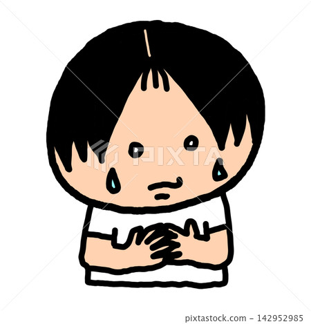 A nervous child A nervous child 142952985