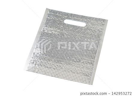 Cutout material for a transparent background aluminum-coated cooler bag Cutout material for a transparent background aluminum-coated cooler bag 142953272