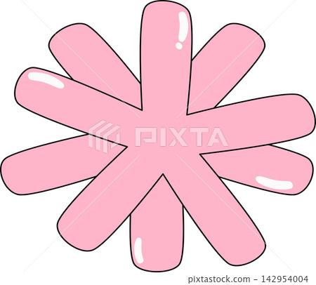 Cute pink asterisk symbol star shape punctuation mark note footnote decorative character sticker print visual graphic clipart artwork design icon element illustration Cute pink asterisk symbol star shape punctuation mark note footnote decorative character sticker print visual graphic clipart artwork design icon element illustration 142954004
