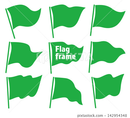 Flag frame, triangular Flag frame, triangular 142954348