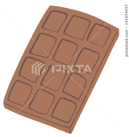 巧克力棒(牛奶巧克力)的插圖 巧克力棒(牛奶巧克力)的插圖 142954437