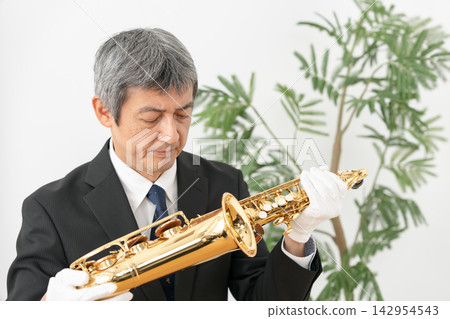 Appraisal, repair, saxophone, male Appraisal, repair, saxophone, male 142954543