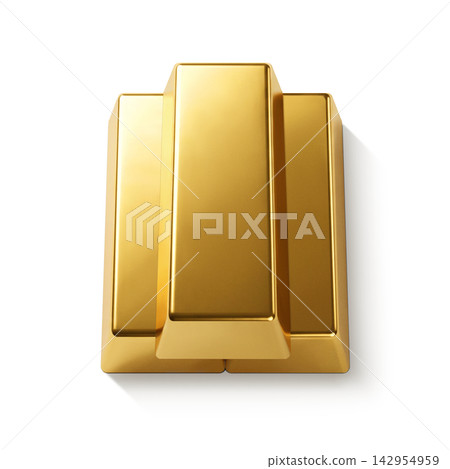 金錠插圖 真金 金錠插圖 真金 142954959