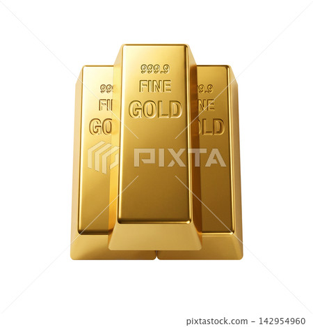 金錠插圖 真金 金錠插圖 真金 142954960
