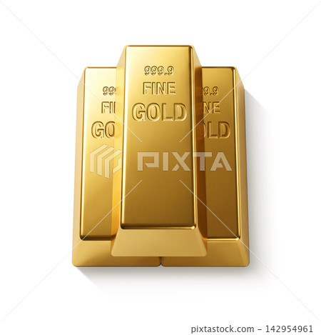 金錠插圖 真金 142954961