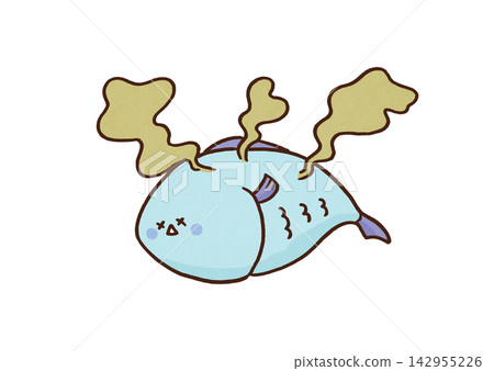 一條腐爛並散發惡臭的魚（有股魚腥味） 142955226