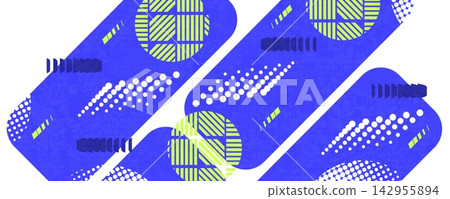 Dynamic Abstract Background Design with Bold Geometric Shapes, Dotted Patterns and Grid Textures. Abstract Sport or Game Banner Design Dynamic Abstract Background Design with Bold Geometric Shapes, Dotted Patterns and Grid Textures. Abstract Sport or Game Banner Design 142955894