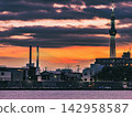 夕陽西下，晴空塔和中川河的景色盡收眼底。 142958587