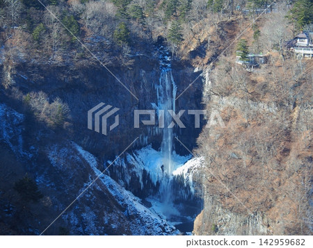 Kegon Falls in winter as seen from Akechidaira Kegon Falls in winter as seen from Akechidaira 142959682