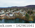 Aerial scene of Easthampton, Massachusetts, United States in spring Aerial scene of Easthampton, Massachusetts, United States in spring 142961041