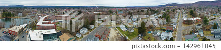 Aerial panorama of Easthampton, Massachusetts, United States Aerial panorama of Easthampton, Massachusetts, United States 142961045