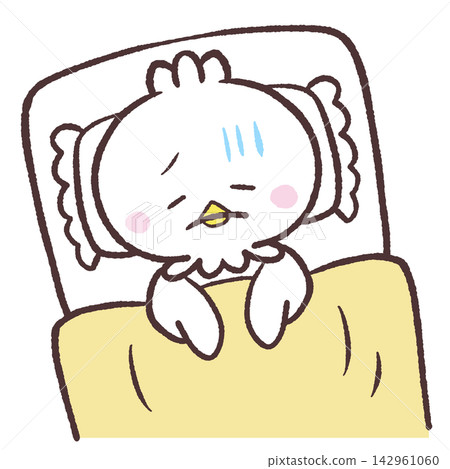 一隻白鳥的睡眠插圖 一隻白鳥的睡眠插圖 142961060