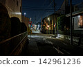 Back alleys of the city at night 142961236