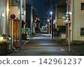 Back alley at midnight 142961237