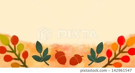 A soft background using hand-drawn autumn motifs. A soft background using hand-drawn autumn motifs. 142961547