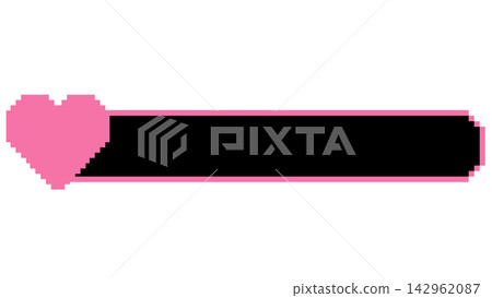 Heart dot text overlay base (pink and black) Heart dot text overlay base (pink and black) 142962087