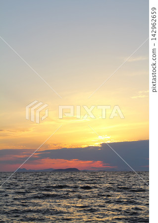 Seaside town of Bodrum and spectacular sunsets. Mugla, Turkey 142962659