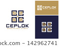 Ceplok batik geometric square grid logo bundle for contemporary fashion brand. 142962741