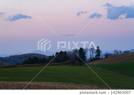 Scenery of Biei in November Scenery of Biei in November 142963007