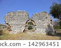 Herakleia at Latmus (Latmos) view of Athena Temple. Bafa Lake, Milas, Turkey. Besparmak Mountains 142963451