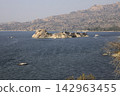 Island with ancient fortifications in Kapikiri village on Bafa lake in Mugla, Turkey 142963455