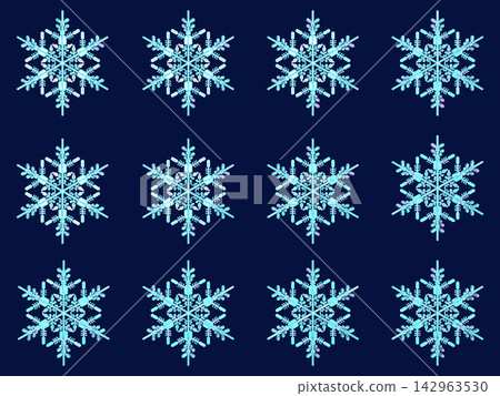 A 3D illustration background featuring a snowflake pattern, evoking the image of winter. A 3D illustration background featuring a snowflake pattern, evoking the image of winter. 142963530