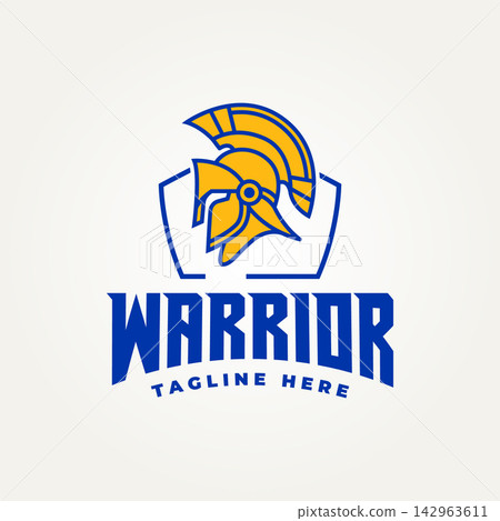 minimalist spartan warrior helmet line art icon logo vector illustration design. simple modern spartan greek warrior logo concept minimalist spartan warrior helmet line art icon logo vector illustration design. simple modern spartan greek warrior logo concept 142963611