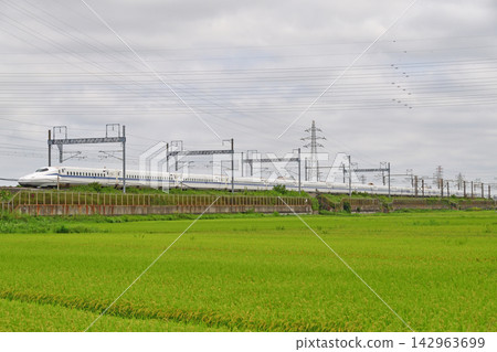 Tokaido Shinkansen, Shin-Yokohama - Odawara, JR Central, N700S series, J57 formation (Tokyo), Nozomi, Hikari, Kodama Tokaido Shinkansen, Shin-Yokohama - Odawara, JR Central, N700S series, J57 formation (Tokyo), Nozomi, Hikari, Kodama 142963699