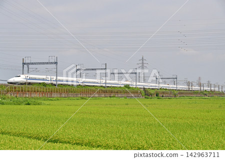 Tokaido Shinkansen, Shin-Yokohama - Odawara, JR Central, N700A series 1000 series, G30 formation (Tokyo/Osaka), Nozomi Tokaido Shinkansen, Shin-Yokohama - Odawara, JR Central, N700A series 1000 series, G30 formation (Tokyo/Osaka), Nozomi 142963711