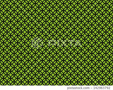 Background with a yellow-green and black Shippo (seven treasures) pattern. Background with a yellow-green and black Shippo (seven treasures) pattern. 142963792
