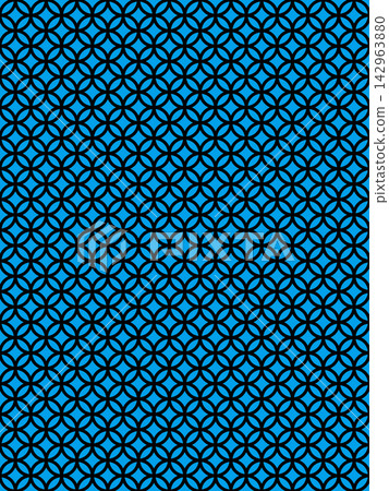 Light blue and black Shippo-tsunagi pattern background Light blue and black Shippo-tsunagi pattern background 142963880