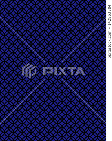 Navy blue and black Shippo (seven treasures) pattern background Navy blue and black Shippo (seven treasures) pattern background 142963884