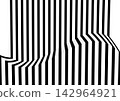 Optical art. Waves swaying. 142964921