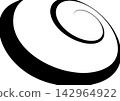 Three-dimensional spiral curves. Modern art. 142964922